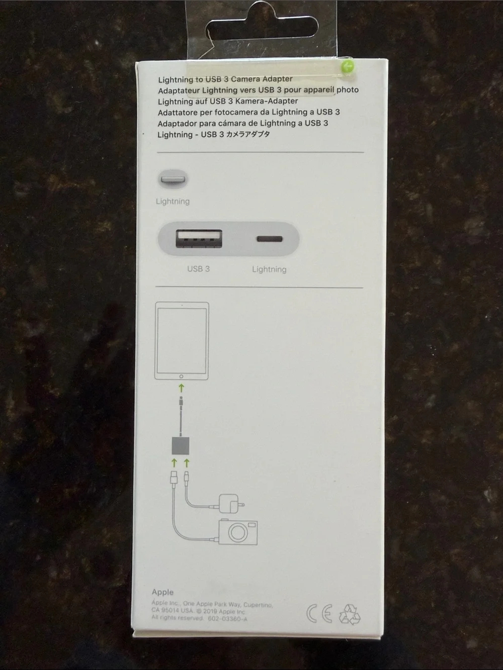 Apple Lightning to USB 3 Camera Adapter